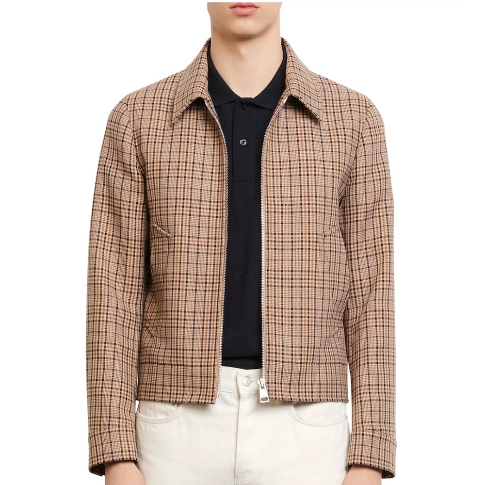 SANDRO Carnaby Plaid Jacket